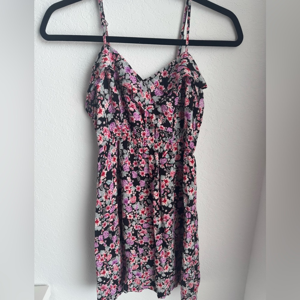 Forever 21 Black Floral Mini Dress